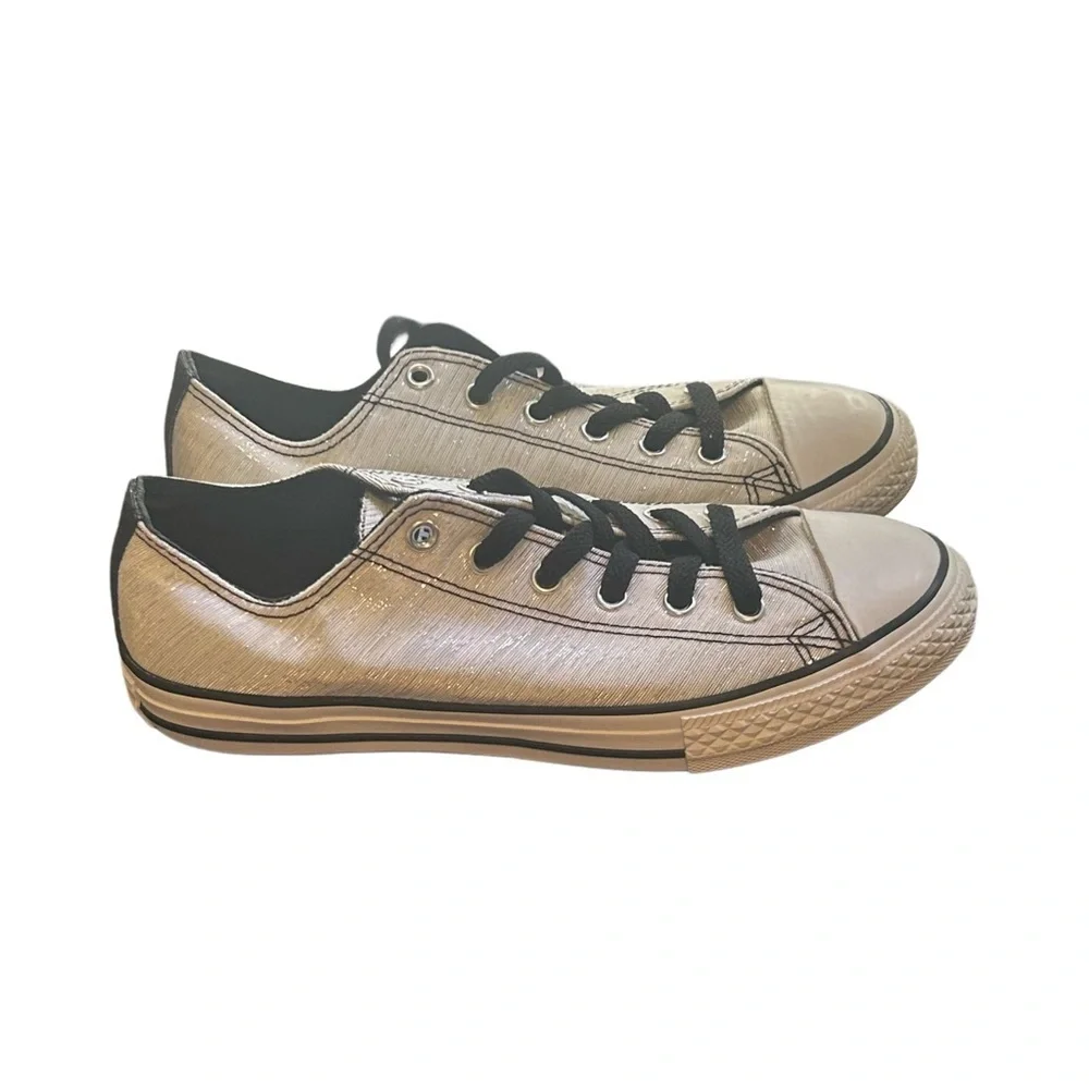 Converse Kids Sneakers - Black and silver metallic